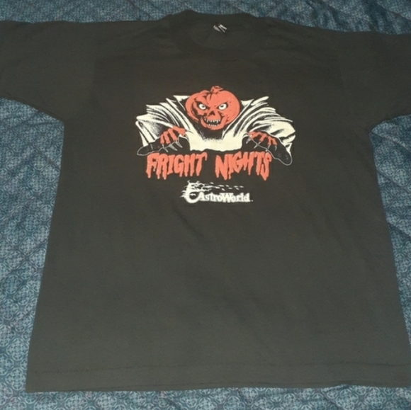 80s Astroworld Fright Nights Vintage Horror Shirt Tee - Picture 2 of 8